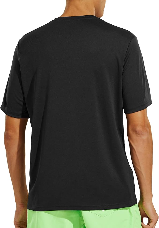 MIER Men's Quick Dry Workout Shirts Moisture Wicking Running Athletic Performance T-Shirts Recycled Polyester Top Tee