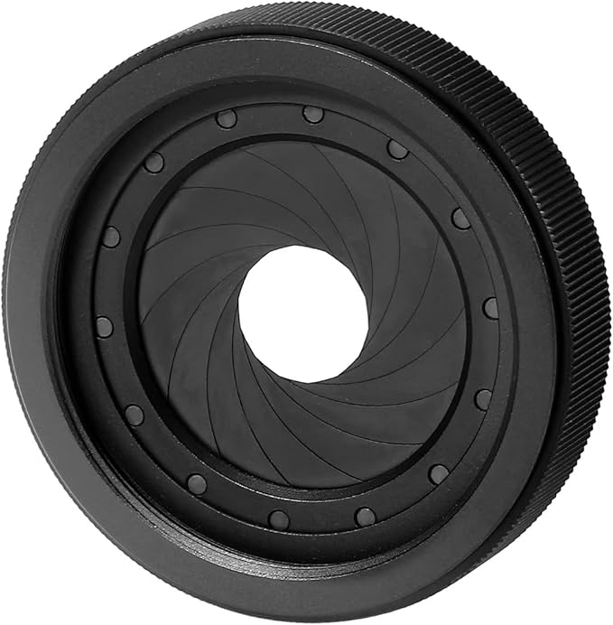 Adjustable Iris Aperture Diaphragm M30 to M37 Iris Aperture Diaphragm Adapter Optical Diaphragm 1.5-26mm Lens Module Adapter Ring PVS-14 PSV14 Optics (M30toM37)