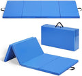 ZENOVA Gymnastics Mat 6'x3'x2''/4'x8'x2'' Exercise Mat Gym Mat for Home Aerobics Workout Foldable Tumbling Mat Children Gifts