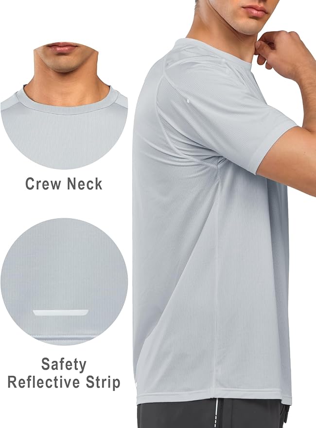 NORTHYARD Men's Athletic Running T-Shirts Quick Dry Workout Shirts Short-Sleeve Sports Gym Tee Tops Performance Activewear
