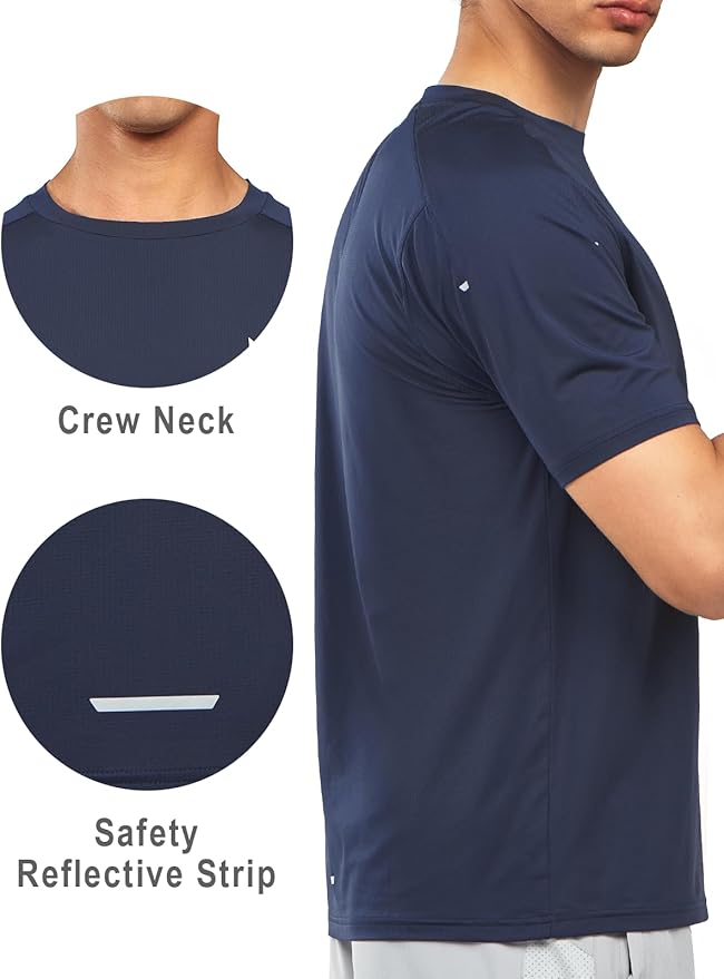 NORTHYARD Men's Athletic Running T-Shirts Quick Dry Workout Shirts Short-Sleeve Sports Gym Tee Tops Performance Activewear