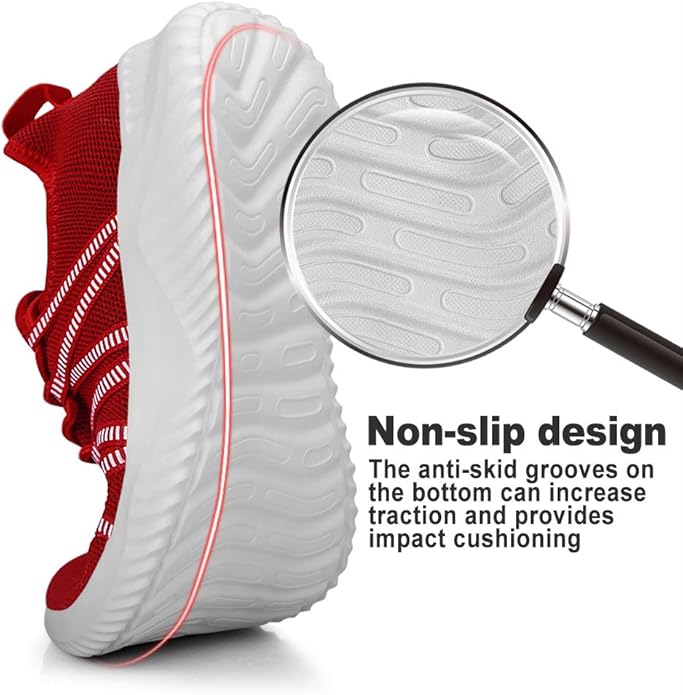Feethit Mens Slip On Running Shoes Breathable Lightweight Comfortable Fashion Non Slip Sneakers for Men