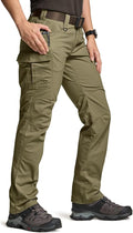 CQR Women's Flex Stretch Tactical Pants, Water Resistant Ripstop Cargo Work Pants with Pockets for Outdoor & Hiking