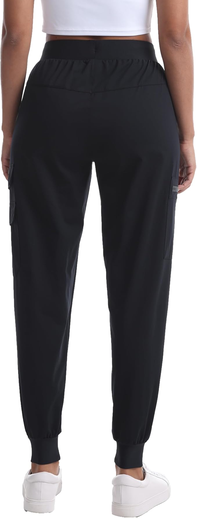 Women's Lightweight Hiking Joggers with Pockets - Water Resistant Cargo Pants for Outdoor Workouts Camping