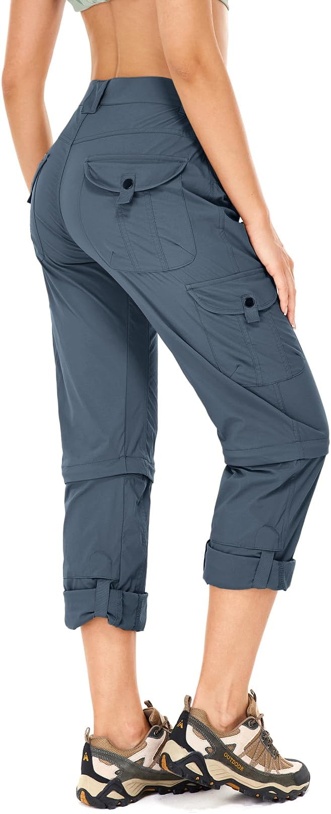 Women's Hiking Pants Convertible Quick Dry Lightweight Zip Off Fishing Travel Safari Pants
