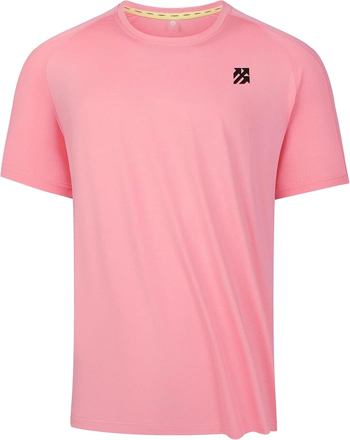 Moisture Wicking Quick Dry Soft Pickleball Workout Hiking Camping Running Shirts for Men Outdoor Sports