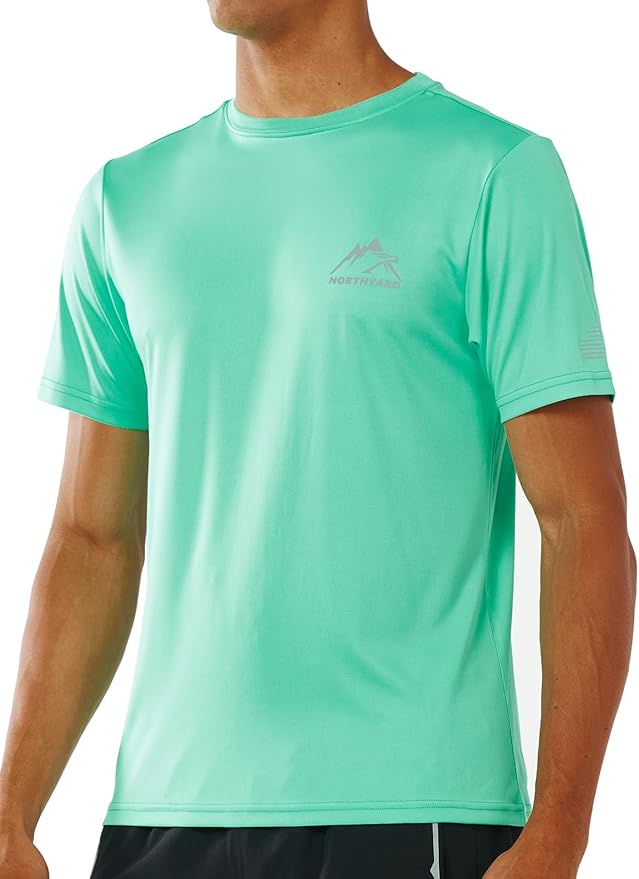 NORTHYARD Men's UPF 50+ Sun Protection Shirts Swim SPF UV Quick Dry Short Sleeve T-Shirts for Athletic Fishing Rash Guard