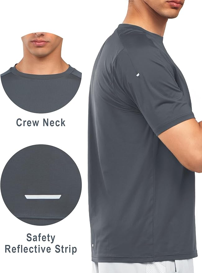 NORTHYARD Men's Athletic Running T-Shirts Quick Dry Workout Shirts Short-Sleeve Sports Gym Tee Tops Performance Activewear