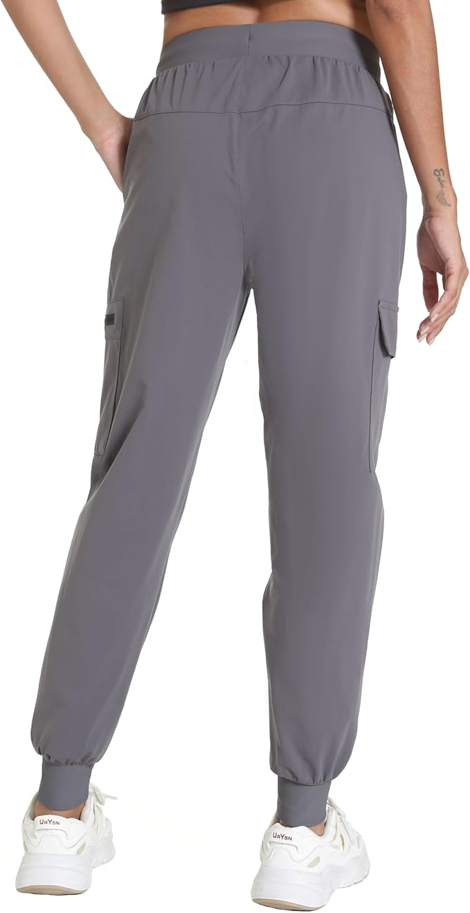 Women's Lightweight Cargo Pants with Pockets Stretchy Quick Dry Hiking Pants for Travel Casual Outdoor