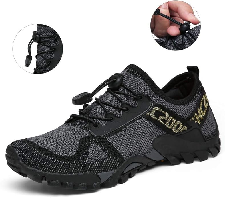 ABAO Hiking Shoes Men Women Outdoor Sports Shoes Non-Slip Breathable Sneakers Low Top Walking Shoes for Outdoor Trailing Trekking Walking Climbing Travel Lightweight