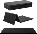 Gymnastics Tumbling Mats Portable Gymnastics Mat Foldable Tumbling Mat 2'x6'/4'x8' PU Leather Exercise Mat Yoga Mat with Carrying Handles for home Workout outdoor Yoga Gymnastics