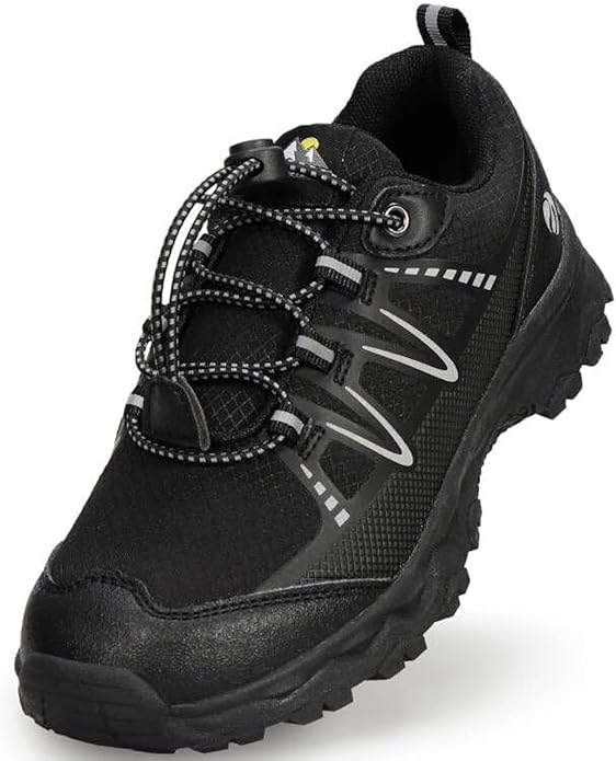 UOVO Boys Girls Hiking Shoes Kids Waterproof Running Trail Fashion Sneakers Breathable Lightweight Non-Slip Outdoor Walking Sports Shoe(Little/Big Kids)