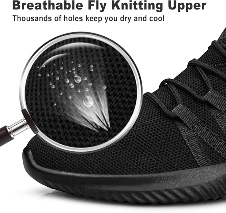 Feethit Mens Slip On Running Shoes Breathable Lightweight Comfortable Fashion Non Slip Sneakers for Men