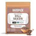 HANDPICK Dill Seeds (397g/14oz) Non GMO, Gluten Free, 100% Raw, Sourced from India, For Cooking, Drinks, Packed in Resealable Ziplock Pouch | For Pickling