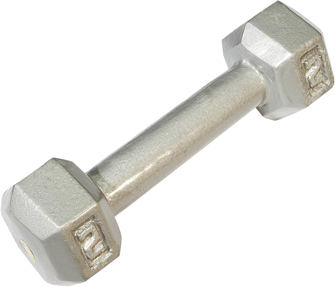 Body-Solid Cast Iron Hexagon Dumbbell, Hand Weights For Men and Women, Weight Dumbbells for Strength Training, Body Building Home Gym Training Gear