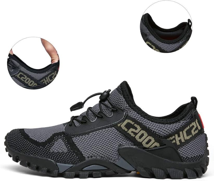 ABAO Hiking Shoes Men Women Outdoor Sports Shoes Non-Slip Breathable Sneakers Low Top Walking Shoes for Outdoor Trailing Trekking Walking Climbing Travel Lightweight