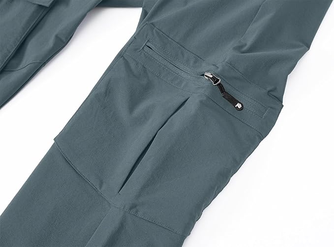 YSENTO Women's Hiking Pants Lightweight Stretch Quick Drying UPF 50 Camping Travel Work Cargo Pants 6 Pockets