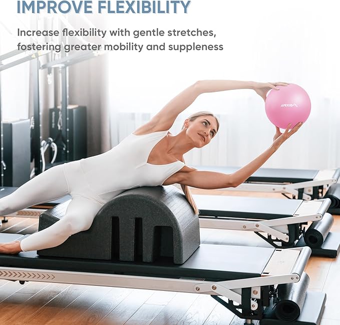 APEXUP Yoga & Pilates Ball - Anti Slip Heavy Duty Gym Ball for Fitness, Balance & Core Workout
