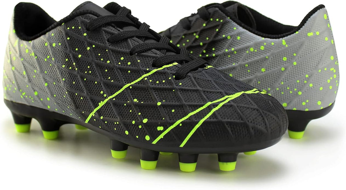 Tobfis Kids Athletic Outdoor Firm Ground Soccer Cleats Shoes(Toddler/Little Kid/Big Kid)