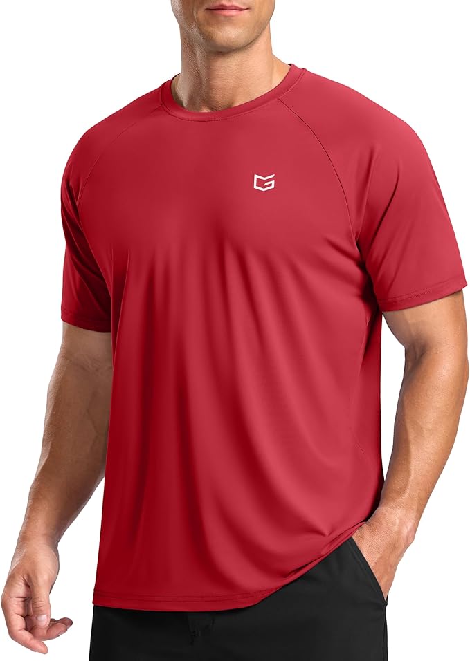 G Gradual Men's Workout Athletic T-Shirts Moisture Wicking Cooling Running Shirts Short Sleeve Performance Tee for Gym Tennis