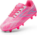 DREAM PAIRS Boys Girls Soccer Cleats Kids Youth Firm Ground Football Shoes for Little/Big Kid