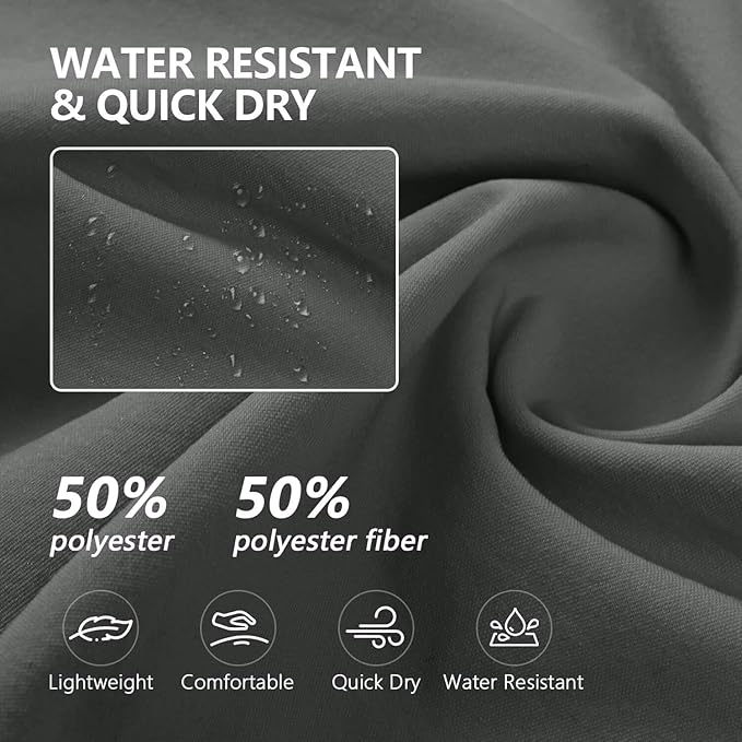 Hiking Pants Women Lightweight Cargo Pants Quick Dry Water Resistant Outdoor Travel Pants with Zipper Pockets