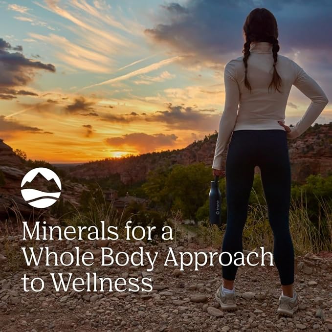 Trace Minerals ConcenTrace Daily Mineral Powder 60 Servings - 700mg of ConcenTrace per Serving (About 15 Drops) Full Spectrum for Whole Body Wellness- Blue Acai Flavor
