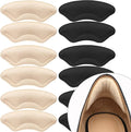 6 Pairs Comfowner Heel Cushion Pads, Comfort Shoe Grips Snugs for Big Shoes Loose Blisters and Pain, Protectors Liners Men Women