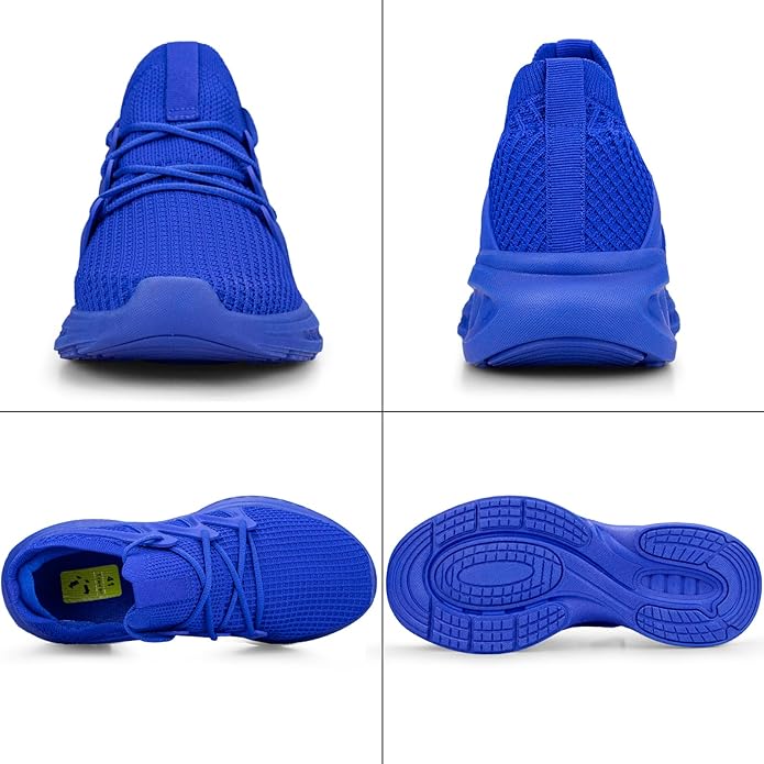 Pujcs Men's Slip on Walking Shoes Lightweight Breathable Non Slip Running Shoes Athletic Gym Tennis Shoes Sneakers for Men