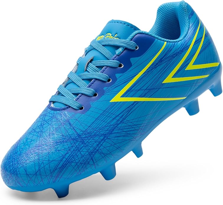 DREAM PAIRS Boys Girls Soccer Cleats Kids Youth Firm Ground Football Shoes for Little/Big Kid