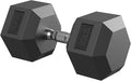 Hex Dumbbell 40-125 lb, Rubber Encased Exercise & Fitness Dumbbells, Hand Weight for Strength Training