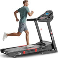 4.0HP Treadmills for Home, Folding Treadmill with 15% (8.5°) Auto Incline, 300 LBS Capacity, 10 MPH Speed, 18''x50'' Wide Belt, Bluetooth, App, 64 Preset Programs, Pulse Monitor, BMI Detector