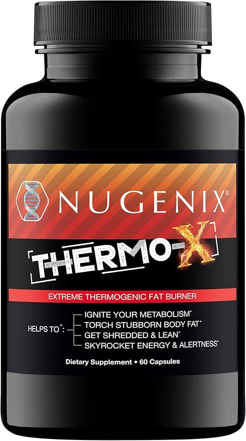 Nugenix Thermo-X: Thermogenic Fat Burner Supplement for Men, Extreme Metabolic Accelerator, 60 Count