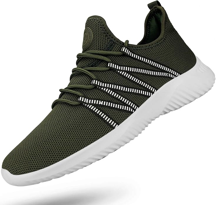 Feethit Mens Slip On Running Shoes Breathable Lightweight Comfortable Fashion Non Slip Sneakers for Men