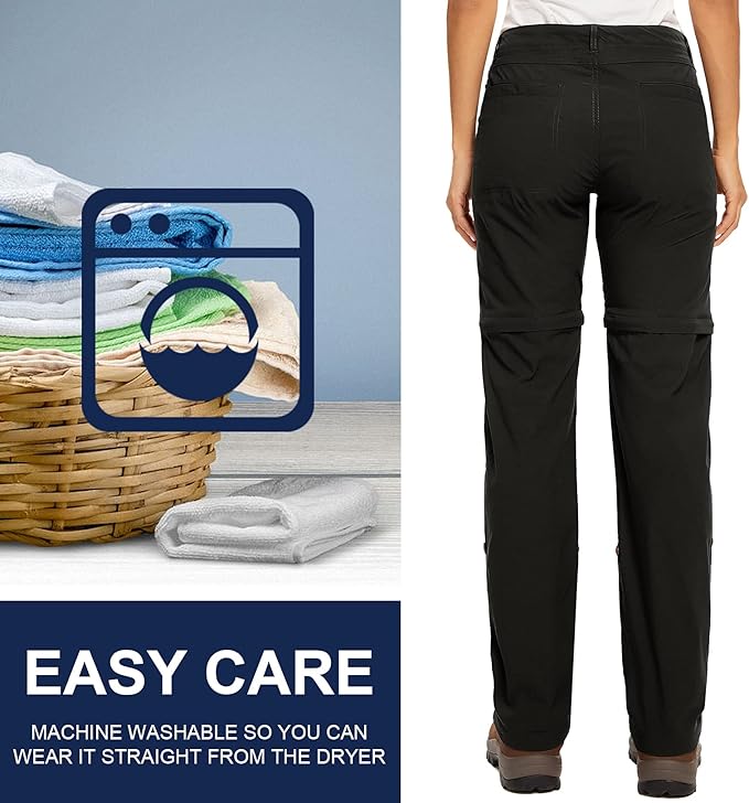 Women's Hiking Pants Convertible Zip Off Lightweight Quick Dry Outdoor Travel Camping Safari fising Pants