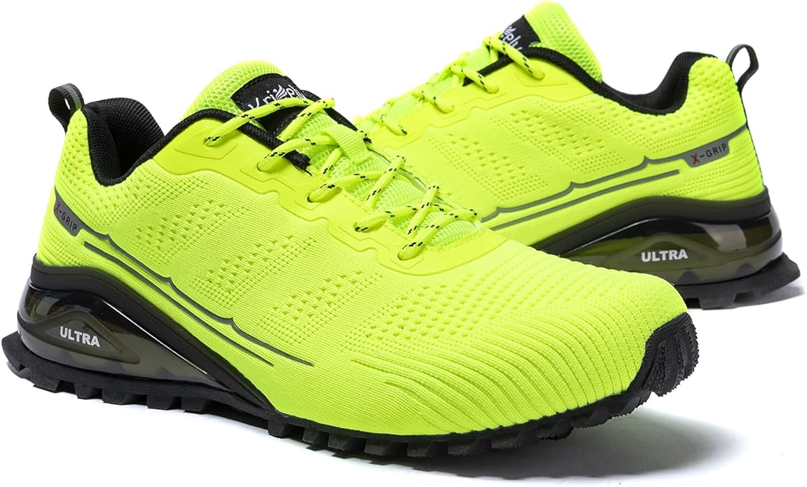 Kricely Men's Trail Running Shoes Fashion Walking Hiking Sneakers for Men Tennis Cross Training Shoe Outdoor Snearker Mens Casual Workout Footwear