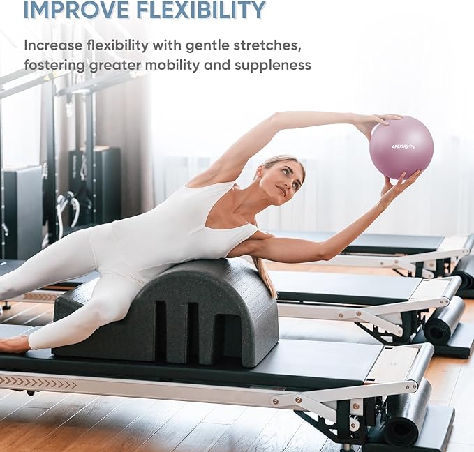 APEXUP Yoga & Pilates Ball - Anti Slip Heavy Duty Gym Ball for Fitness, Balance & Core Workout