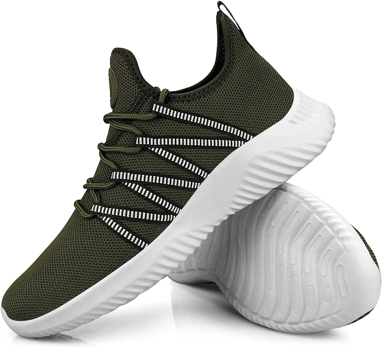 Feethit Mens Slip On Running Shoes Breathable Lightweight Comfortable Fashion Non Slip Sneakers for Men
