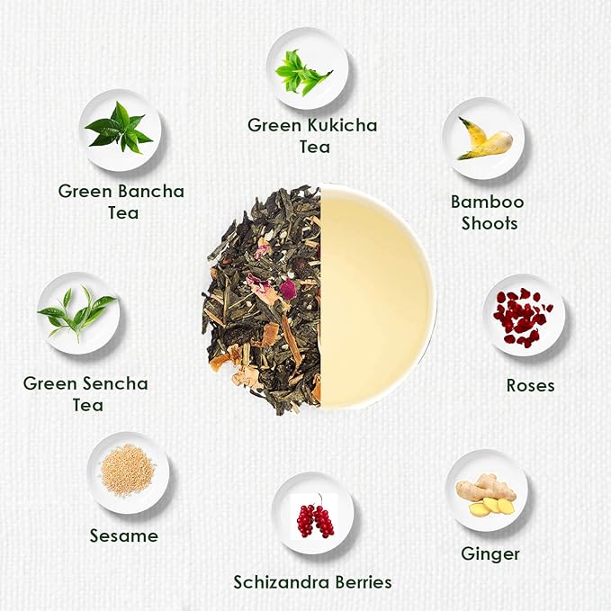 TGL Co. Green Tea | Sip it Hot or Iced | Soothes Digestion, Cleansing & Refreshing (Geisha tea)