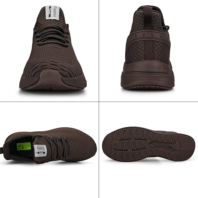 Feethit Mens Slip On Walking Shoes Blade Tennis Shoes Non Slip Running Shoes Lightweight Workout Shoes Breathable Mesh Fashion Sneakers