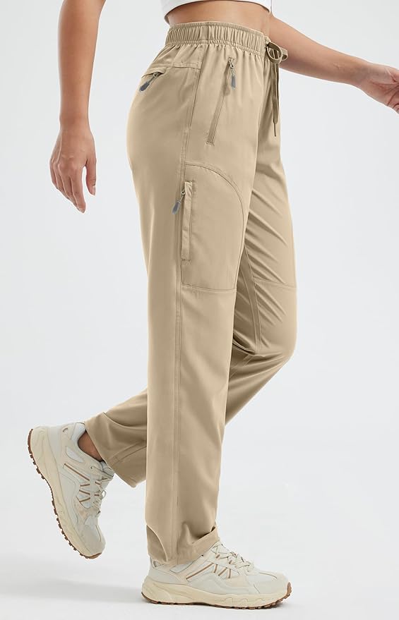 Libin Women's Hiking Pants Lightweight Quick Dry Cargo Pants Casual Safari Work Travel Clothes Petite/Regular/Tall