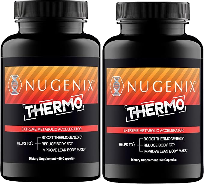 Nugenix Thermo - Thermogenic Fat Burner Supplement Pills for Men, Extreme Metabolic Accelerator, 120 Count