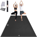 VEVOR Large Exercise Mat, Non Slip High Density Premium Yoga Mat, Exercise Yoga Mat for Men Women, Fitness & Exercise Mat with Bag & Carry Strap, for All Types of Home Yoga, Pilate & Floor Workout