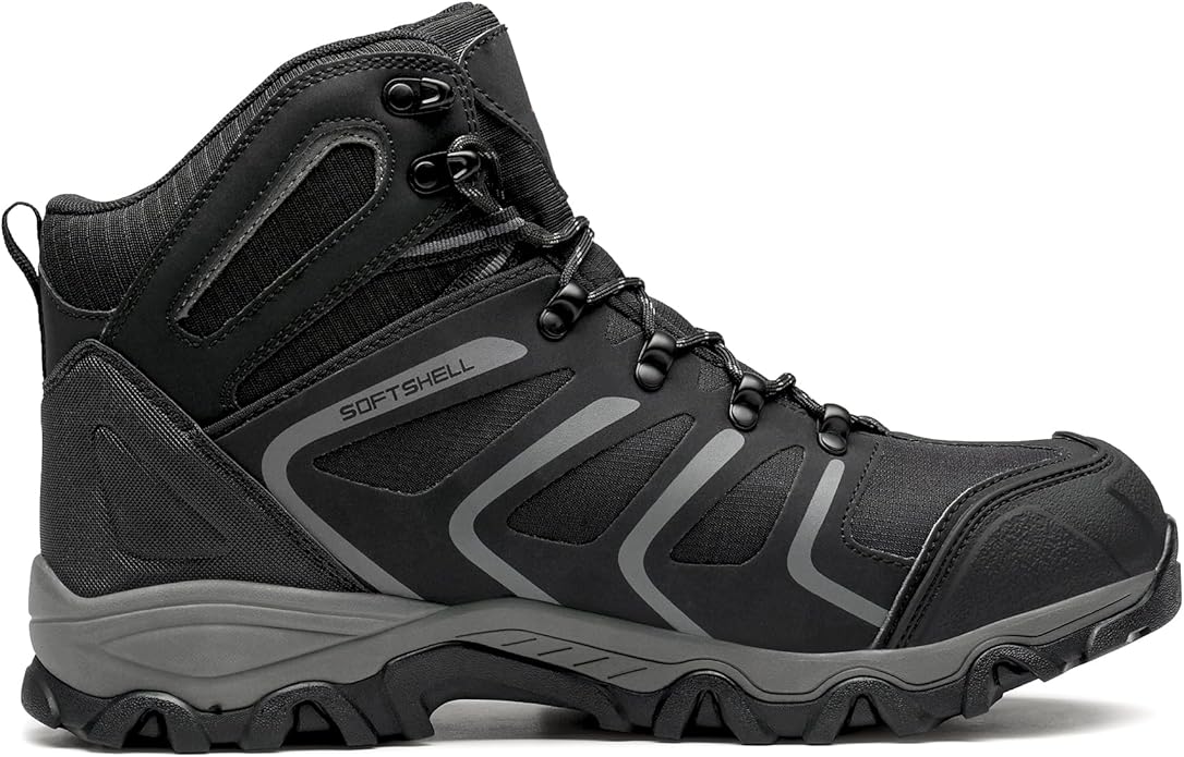 NORTIV 8 Men's Ankle High Waterproof Hiking Boots Outdoor Lightweight Shoes Trekking Trails Armadillo
