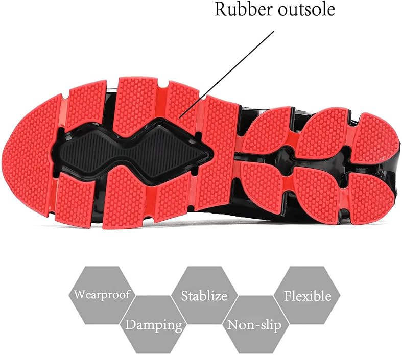 Men's Slip on Walking Running Shoes Blade Tennis Casual Fashion Sneakers Comfort Non Slip Work Sport Athletic Trainer