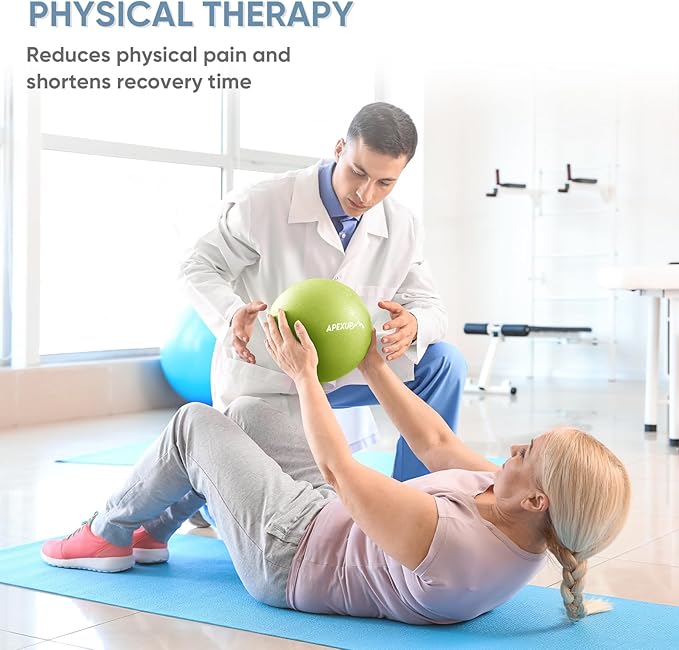 APEXUP Yoga & Pilates Ball - Anti Slip Heavy Duty Gym Ball for Fitness, Balance & Core Workout