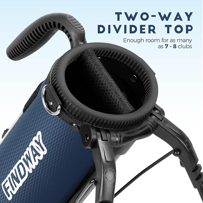 Findway Golf Stand Bag, Par 3 Golf Bag Pitch n Putt Small Golf Bag with Ball Holder and Cooler Bag, Lightweight Golf Carry Bag for Men Women