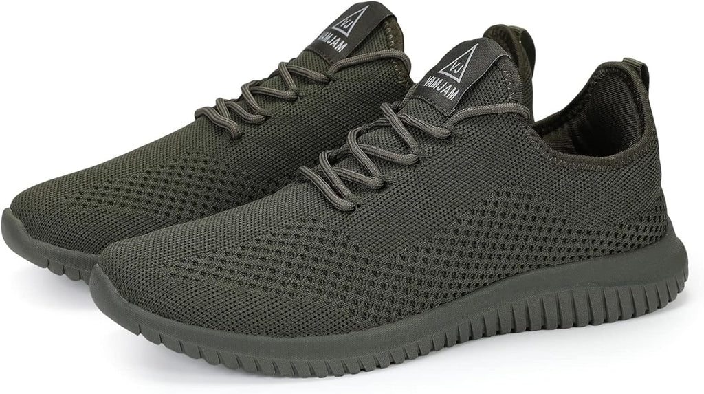 VAMJAM Men's Running Shoes Ultra Lightweight Breathable Walking Shoes Non Slip Athletic Fashion Sneakers Mesh Workout Casual Sports Shoes