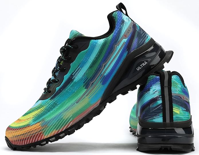 Kricely Men's Trail Running Shoes Fashion Walking Hiking Sneakers for Men Tennis Cross Training Shoe Outdoor Snearker Mens Casual Workout Footwear