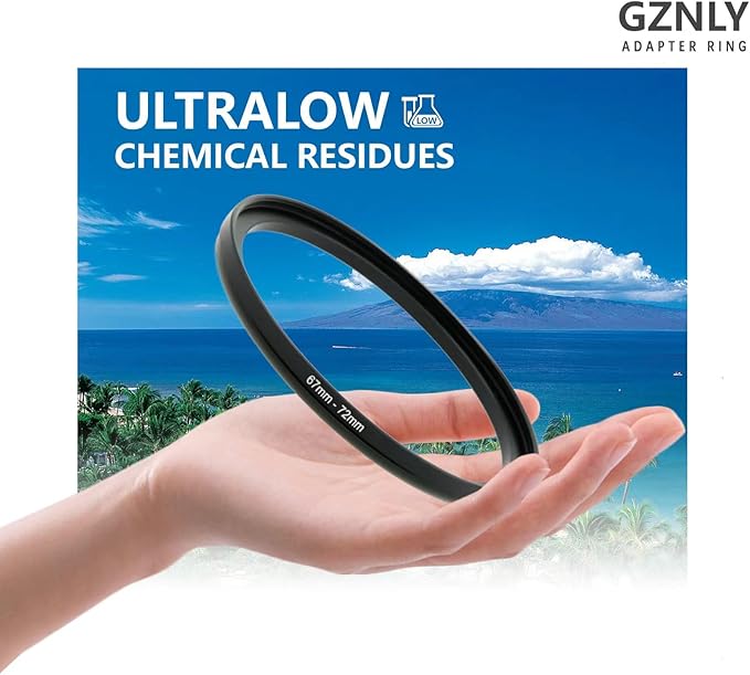 46mm to 58mm Step-up Adapter Rings Filter Adapter Black Metal Step Down Filter Ring Adapter Compatible with All Brand UV CPL ND Camera Lens Filter Stepping Rings (46mm-58mm)